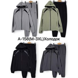 Фотография Костюм спортивный мужской A158 d.grey р.M-3XL "Ale-Ate" недорого оптом от прямого поставщика
