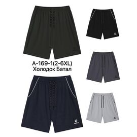 Фотография Шорты мужские A169-1 khaki р.2XL-6XL "Ale-Ate" недорого оптом от прямого поставщика
