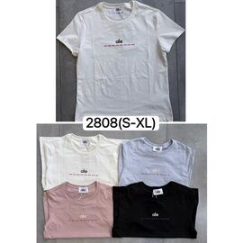 Фотография Футболка женская 2808 beige р.S-XL "Ale-Ate" недорого оптом от прямого поставщика