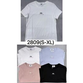 Фотография Футболка женская 2809 white р.S-XL "Ale-Ate" недорого оптом от прямого поставщика