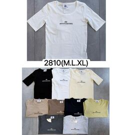 Фотография Футболка женская 2810 l.grey р.M-XL "Ale-Ate" недорого оптом от прямого поставщика