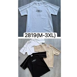 Фотография Футболка мужская 2819 beige р.M-3XL "Ale-Ate" недорого оптом от прямого поставщика