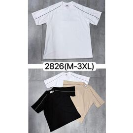 Фотография Футболка мужская 2826 white р.M-3XL "Ale-Ate" недорого оптом от прямого поставщика