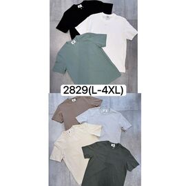 Фотография Футболка мужская 2829 white р.L-4XL "Ale-Ate" недорого оптом от прямого поставщика