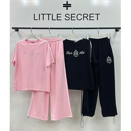 Фотография Костюм спортивный женский 3038 black р.M-XL "Little Secret" недорого оптом от прямого поставщика