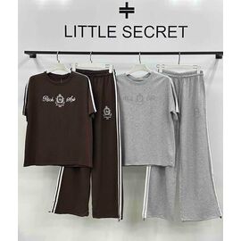 Фотография Костюм спортивный женский 3038 grey р.M-XL "Little Secret" недорого оптом от прямого поставщика