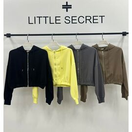 Фотография Кофта спортивная женская 500335 black р.S-L "Little Secret" недорого оптом от прямого поставщика