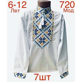 Фотография Вышиванка детская на девочку ND834-720 white р.6-12 "EMRE" недорого оптом от прямого поставщика