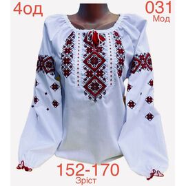 Фотография Вышиванка детская на девочку ND856-031 white р.152-170 "EMRE" недорого оптом от прямого поставщика