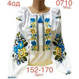 Фотография Вышиванка детская на девочку ND863-0710 white р.13-16 "EMRE" недорого оптом от прямого поставщика