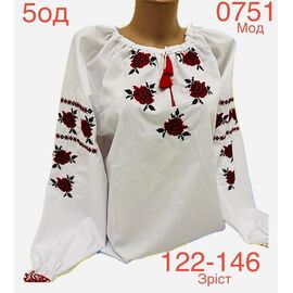 Фотография Вышиванка детская на девочку ND894-0751 white р.122-146 "EMRE" недорого оптом от прямого поставщика