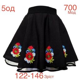 Фотография Юбка детская на девочку ND935-700 black р.122-146 "EMRE" недорого оптом от прямого поставщика