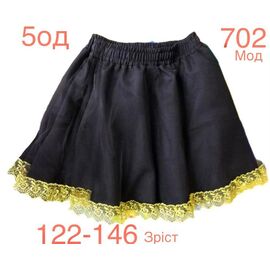 Фотография Юбка детская на девочку ND937-702 black р.104-122 "EMRE" недорого оптом от прямого поставщика