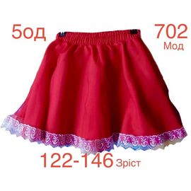 Фотография Юбка детская на девочку ND938-702 red р.104-122 "EMRE" недорого оптом от прямого поставщика
