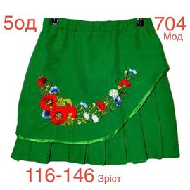 Фотография Юбка детская на девочку ND940-704 green р.104-122 "EMRE" недорого оптом от прямого поставщика