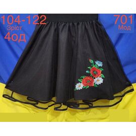 Фотография Юбка детская на девочку ND944-701 black р.104-122 "EMRE" недорого оптом от прямого поставщика