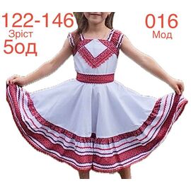 Фотография Платье детское лёгкое на девочку ND953-016 white р.122-146 "EMRE" недорого оптом от прямого поставщика