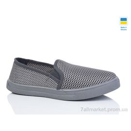 Сліпони чоловічі модні Літо C3 сірий (7 пар р.40-45) "Lot Shoes" недорого оптом від прямого постачальника