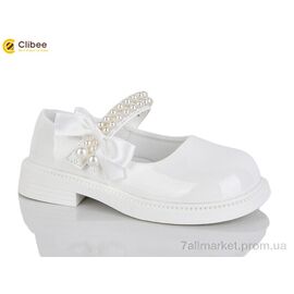 Фотография Туфли детские удобные Весна/осень DB660 white (6 пар р.26-31) "Clibee-Apawwa" недорого оптом от прямого поставщика