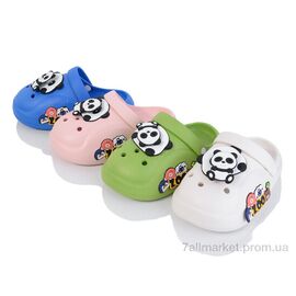 Фотография Кроксы детские летние Лето W161 mix (30-35) (12 пар р.30-35) "M&L  Alex13" недорого оптом от прямого поставщика