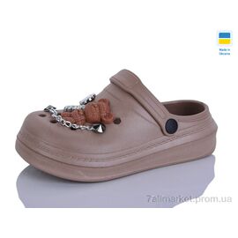 Крокси дитячі літні Літо N312-3 мокко (6 пар р.31-35) "Lot Shoes" недорого оптом від прямого постачальника