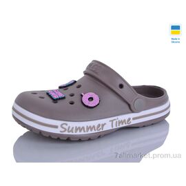 Крокси дитячі літні Літо N328 беж (8 пар р.33-36) "Lot Shoes" недорого оптом від прямого постачальника
