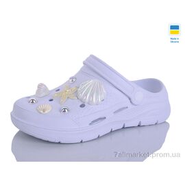 Крокси жіночі літні Літо 412 білий (8 пар р.36-41) "Lot Shoes" недорого оптом від прямого постачальника