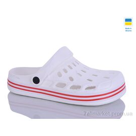Фотография Кроксы мужские легкие Лето N251 білий (6 пар р.41-45) "Lot Shoes" недорого оптом от прямого поставщика