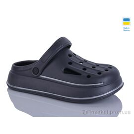 Фотография Кроксы мужские легкие Лето N252 графіт (8 пар р.41-46) "Lot Shoes" недорого оптом от прямого поставщика