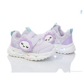 Фотография Кроссовки детские модные Весна/осень 11482E LED (8 пар р.21-26) "Ok Shoes" недорого оптом от прямого поставщика