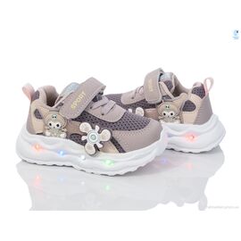 Фотография Кроссовки детские модные Весна/осень 51014E LED (8 пар р.21-26) "Ok Shoes" недорого оптом от прямого поставщика