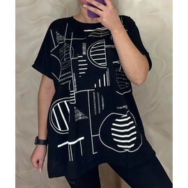 футболка жіноча 26008 black р.56-60 "PULSE" недорого оптом від прямого постачальника