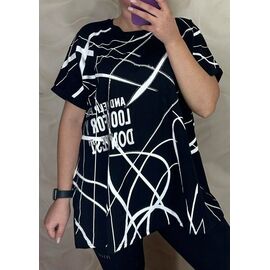 футболка жіноча 26009 black р.56-60 "PULSE" недорого оптом від прямого постачальника