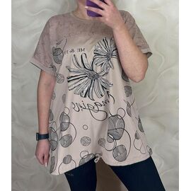 футболка жіноча 26011 beige р.56-60 "PULSE" недорого оптом від прямого постачальника