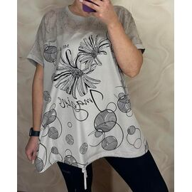 футболка жіноча 26011 grey р.56-60 "PULSE" недорого оптом від прямого постачальника