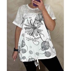 футболка жіноча 26011 white р.56-60 "PULSE" недорого оптом від прямого постачальника