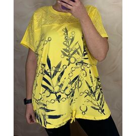 футболка жіноча 26012 yellow р.56-60 "PULSE" недорого оптом від прямого постачальника