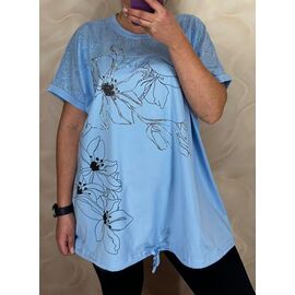 футболка жіноча 26013 l.blue р.56-60 "PULSE" недорого оптом від прямого постачальника