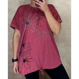 футболка жіноча 26013 terrakot р.56-60 "PULSE" недорого оптом від прямого постачальника