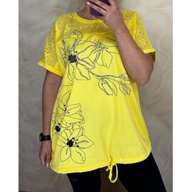 футболка жіноча 26013 yellow р.56-60 "PULSE" недорого оптом від прямого постачальника