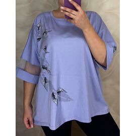 футболка жіноча 26036 lilac р.56-60 "PULSE" недорого оптом від прямого постачальника