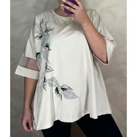 футболка жіноча 26036 white р.56-60 "PULSE" недорого оптом від прямого постачальника