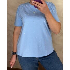 футболка жіноча 26108 l.blue р.M-XL "PULSE" недорого оптом від прямого постачальника