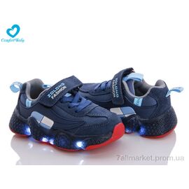 Фотография Кроссовки детские модные Весна/осень 19970 син-червоний (7 пар р.26-30) "Comfort-baby" недорого оптом от прямого поставщика