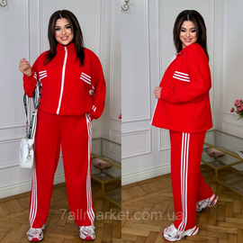 Костюм жіночий спортивний із лампасами креп сафарі (42-60) "LADA" недорогий від прямого постачальника