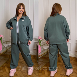 Костюм жіночий спортивний котон меморі (46-60) "LADA" недорого від прямого постачальника