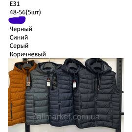 Фотография Жилетка демисезонная мужская стёганная  р-ры 48-56 (4цв) "NEW NOCE" купить недорого от прямого поставщика