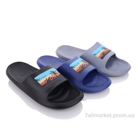 Фотография Шлепки мужские пляжные Лето B117-1 mix (12 пар р.40-45) "Deshman" недорого оптом от прямого поставщика