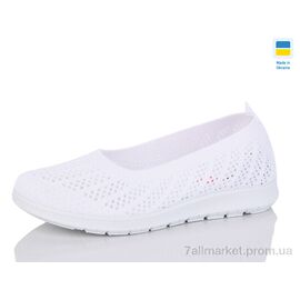 Фотография Балетки женские удобные Лето 010-3 білий (8 пар р.36-41) "Lot Shoes" недорого оптом от прямого поставщика