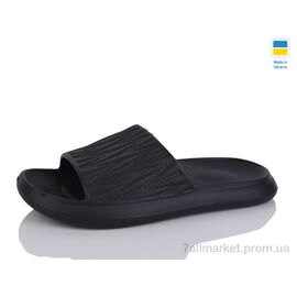 Фотография Шлепки женские облегченные Лето L111 чорний (8 пар р.36-41) "Крок" недорого оптом от прямого поставщика